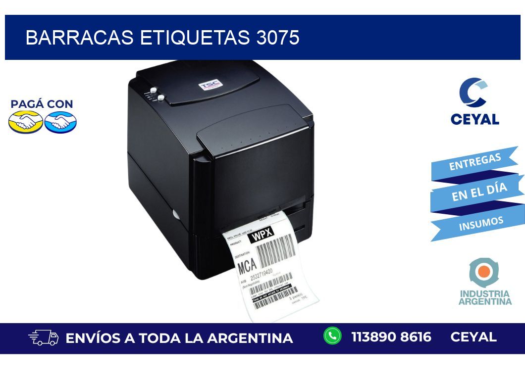 Barracas etiquetas 3075
