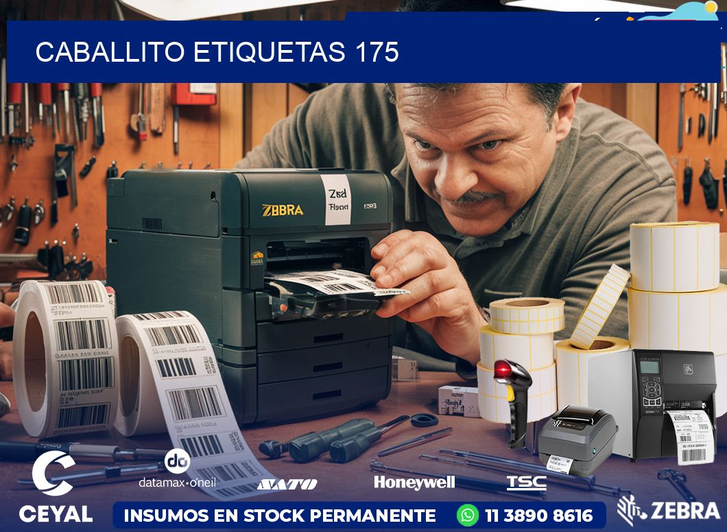 Caballito etiquetas 175