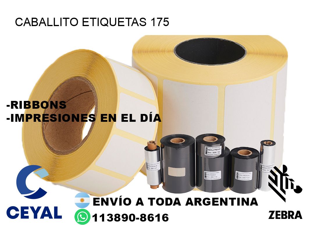 Caballito etiquetas 175