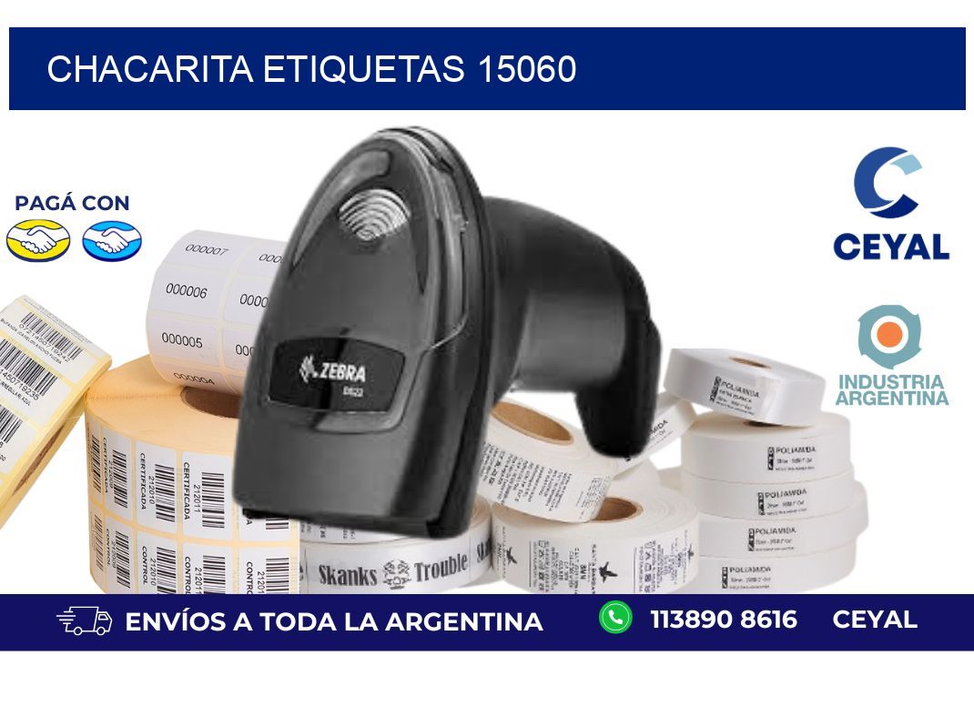 Chacarita etiquetas 15060