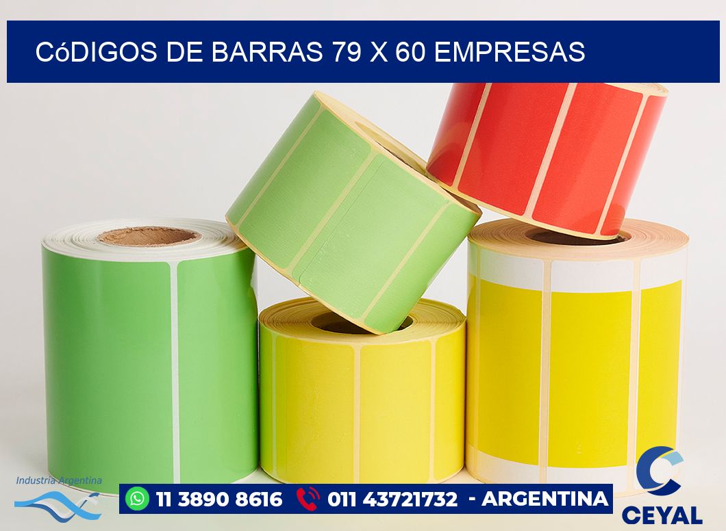 Códigos de Barras 79 x 60 empresas