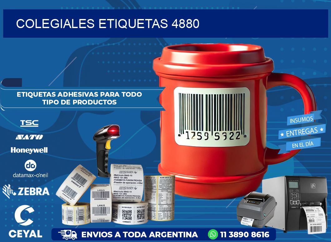 Colegiales etiquetas 4880