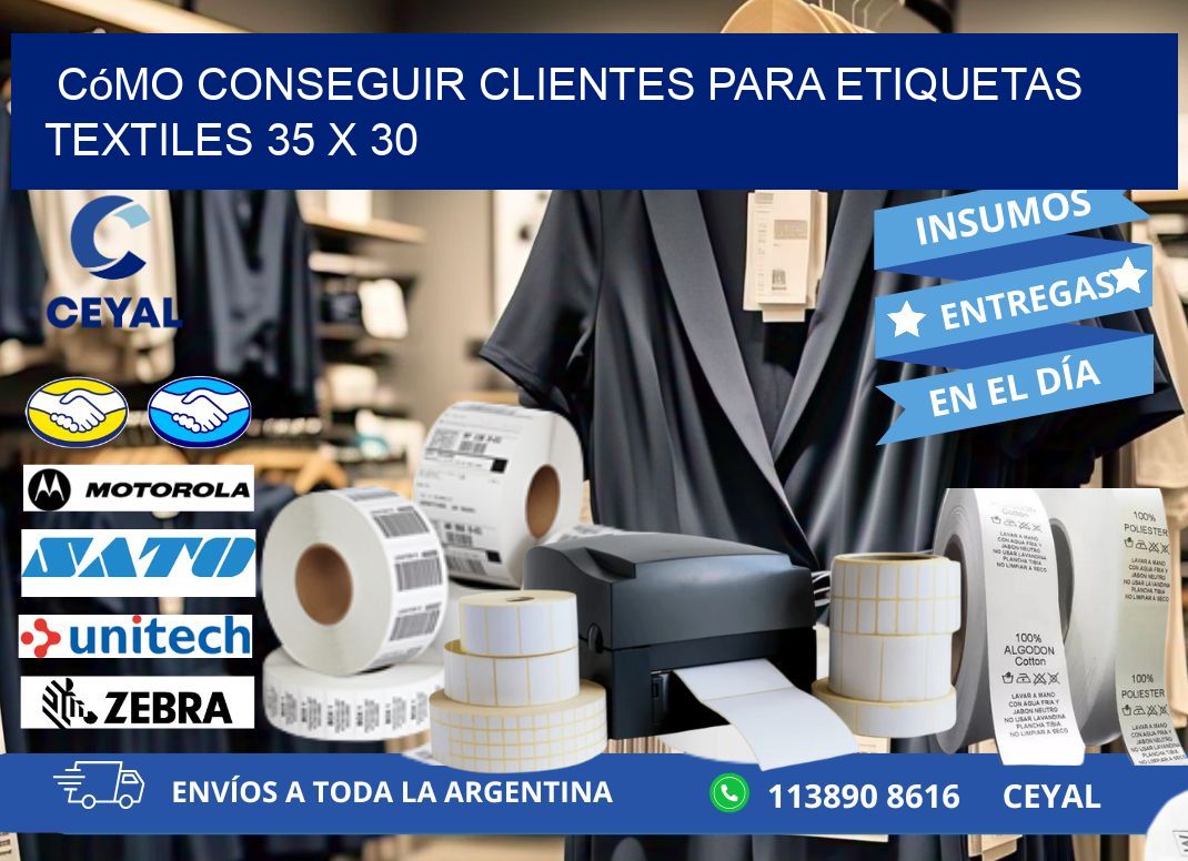 Cómo Conseguir Clientes para Etiquetas Textiles 35 x 30