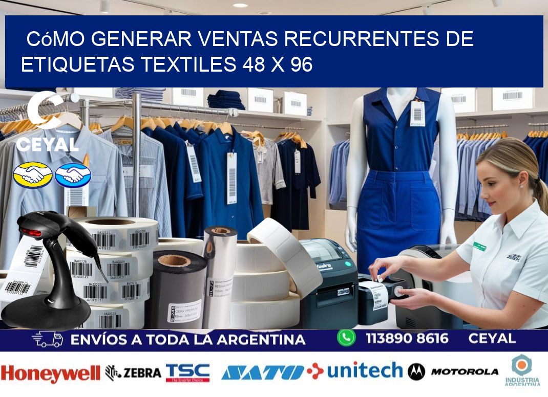 Cómo Generar Ventas Recurrentes de Etiquetas Textiles 48 x 96