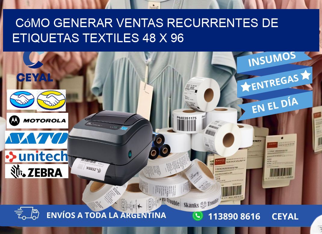 Cómo Generar Ventas Recurrentes de Etiquetas Textiles 48 x 96