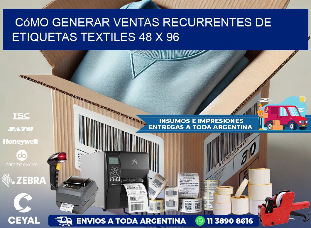 Cómo Generar Ventas Recurrentes de Etiquetas Textiles 48 x 96