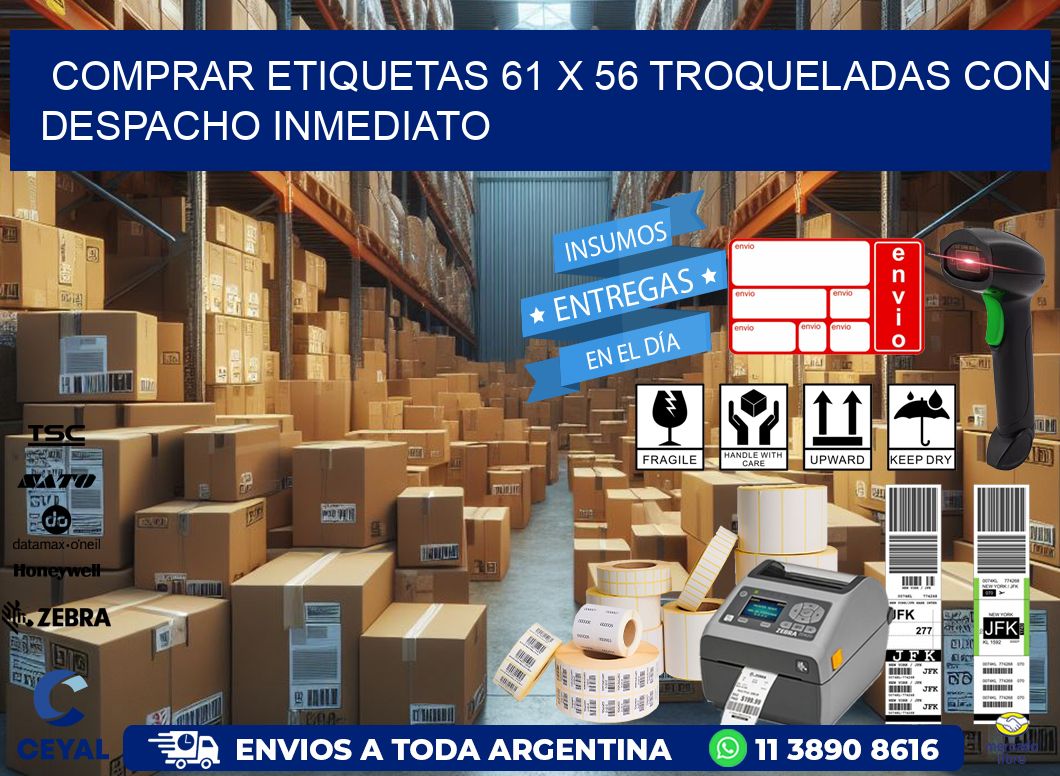 Comprar etiquetas 61 x 56 troqueladas con despacho inmediato