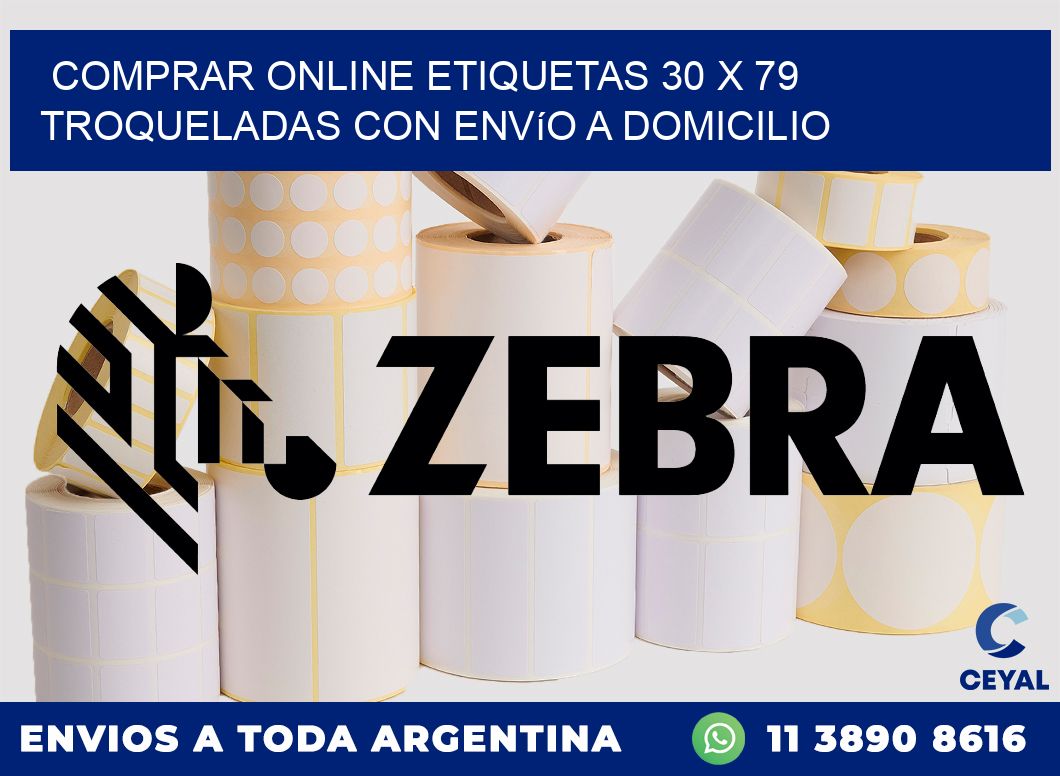 Comprar online etiquetas 30 x 79 troqueladas con envío a domicilio