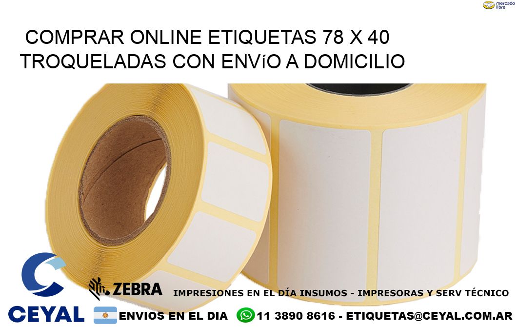 Comprar online etiquetas 78 x 40 troqueladas con envío a domicilio