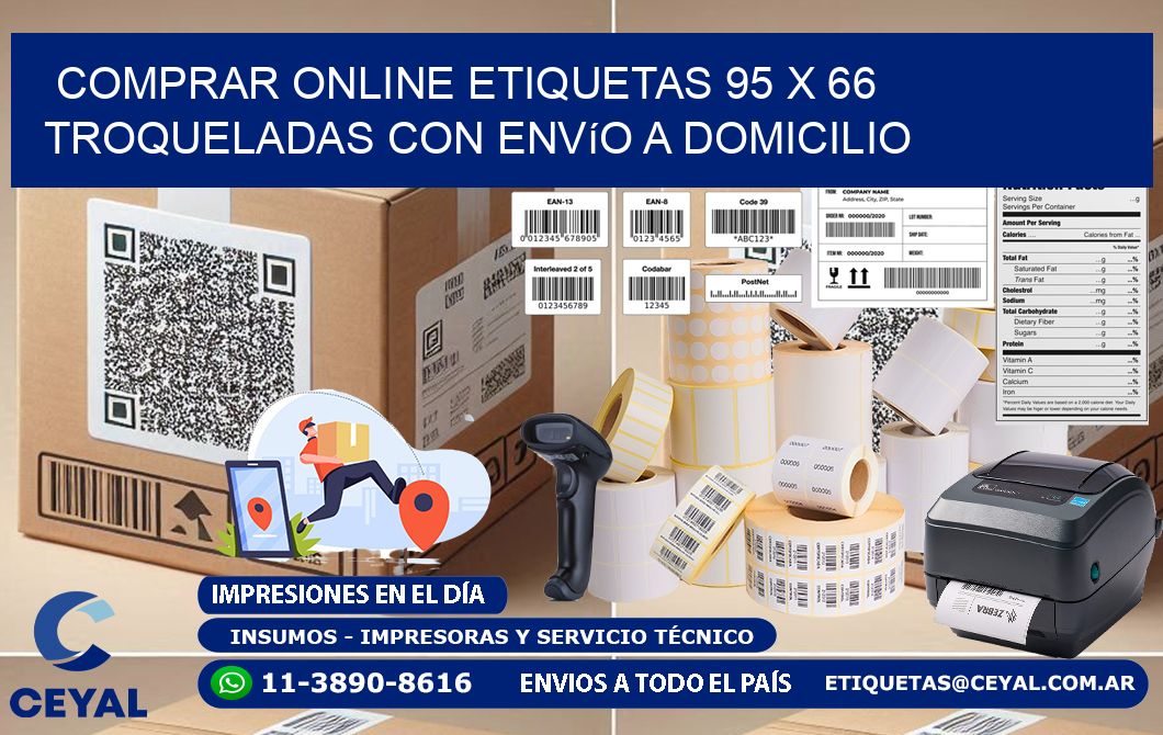Comprar online etiquetas 95 x 66 troqueladas con envío a domicilio
