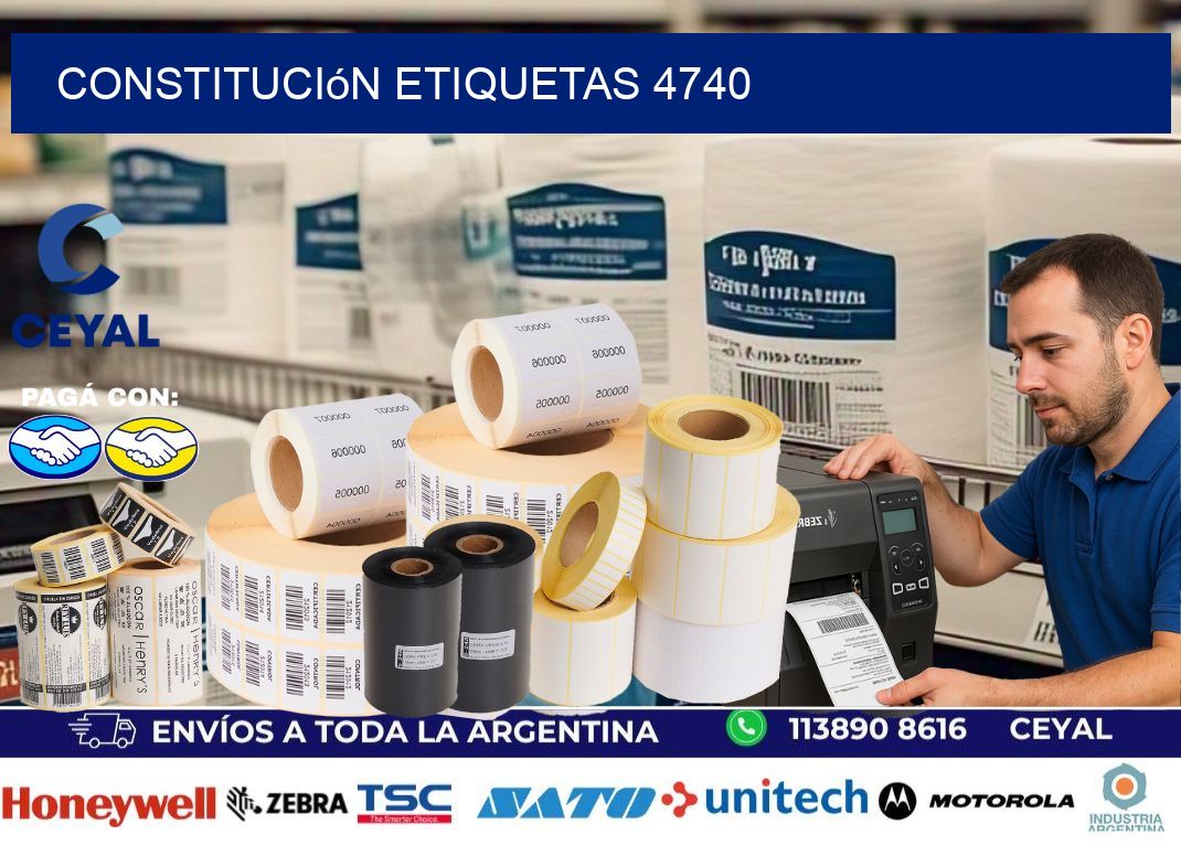 Constitución etiquetas 4740