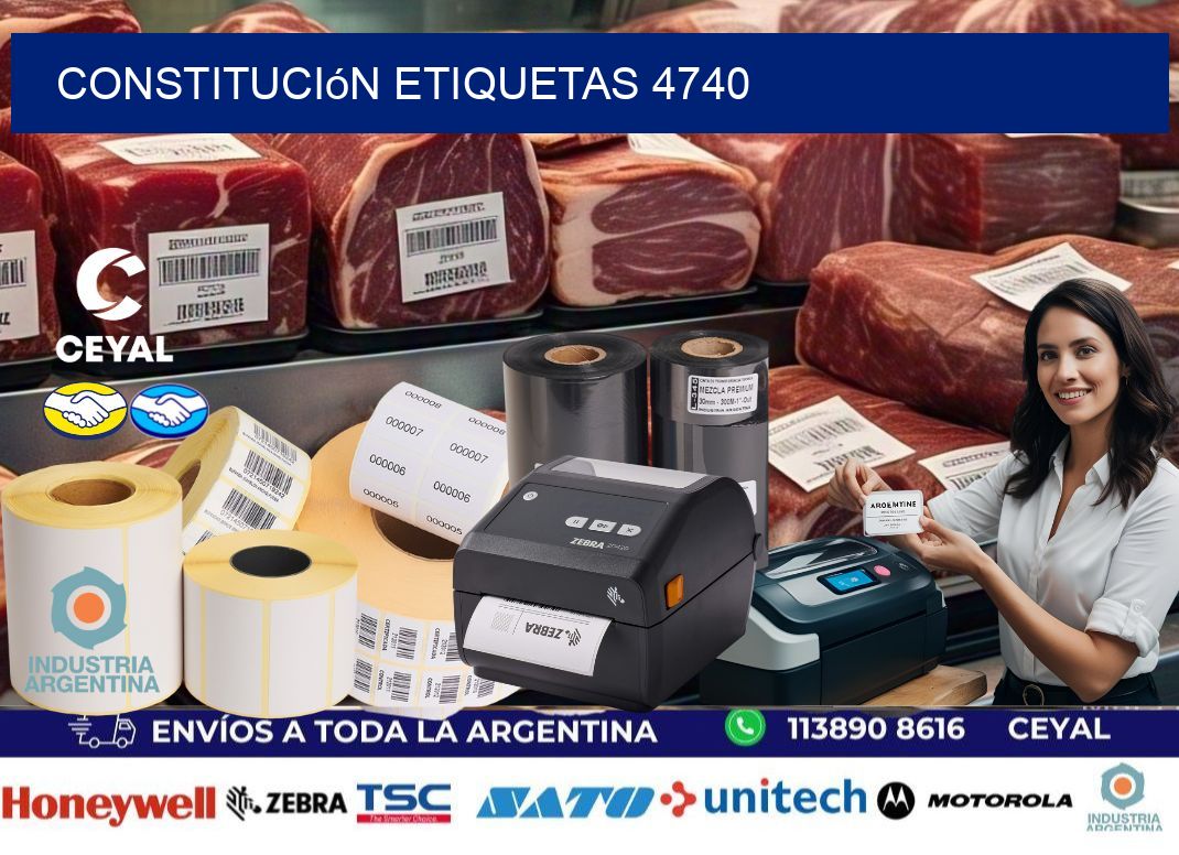 Constitución etiquetas 4740