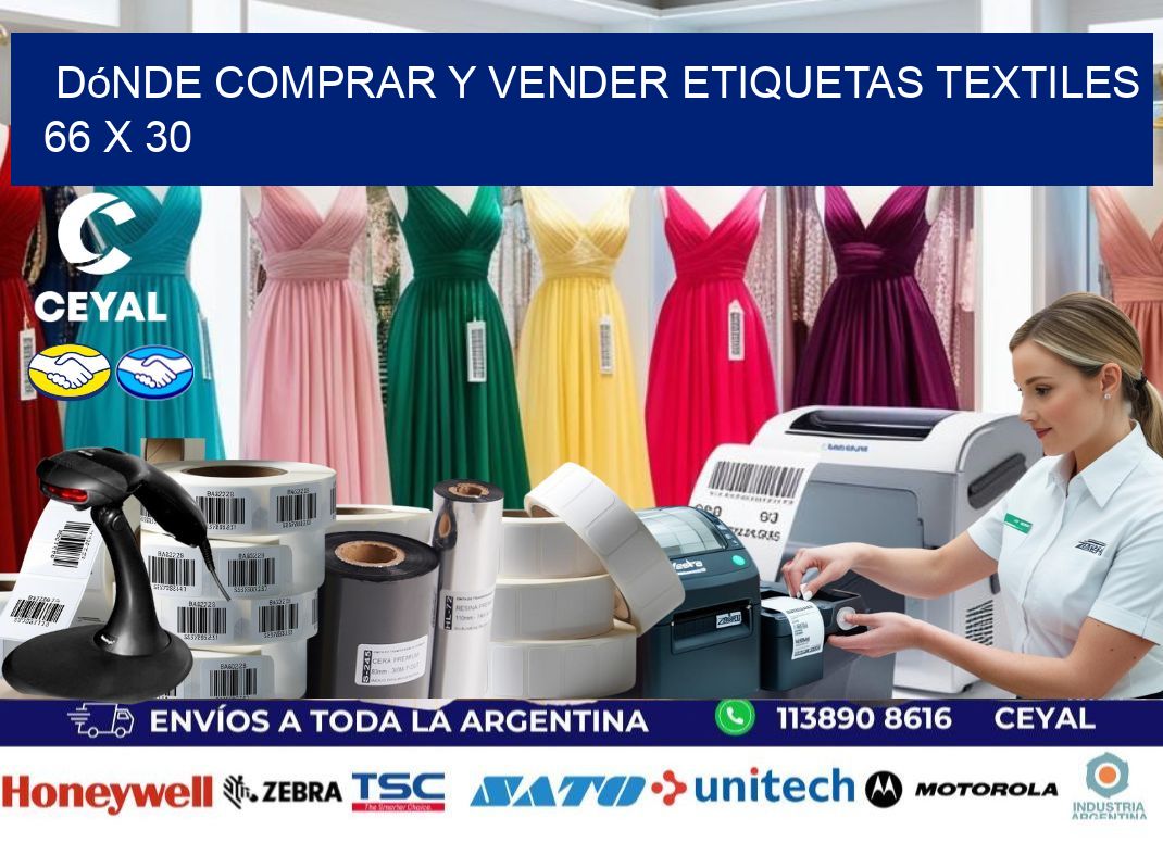 Dónde Comprar y Vender Etiquetas Textiles 66 x 30