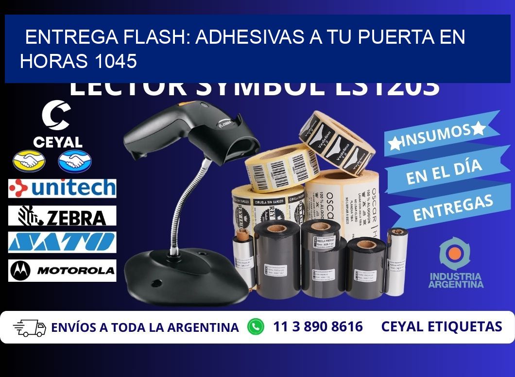 Entrega Flash: Adhesivas A Tu Puerta en Horas 1045