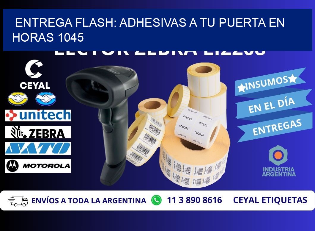 Entrega Flash: Adhesivas A Tu Puerta en Horas 1045