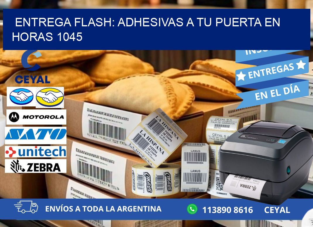 Entrega Flash: Adhesivas A Tu Puerta en Horas 1045