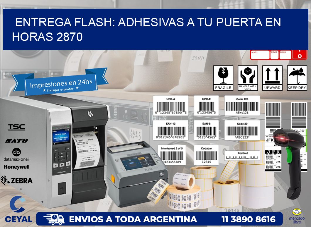 Entrega Flash: Adhesivas A Tu Puerta en Horas 2870