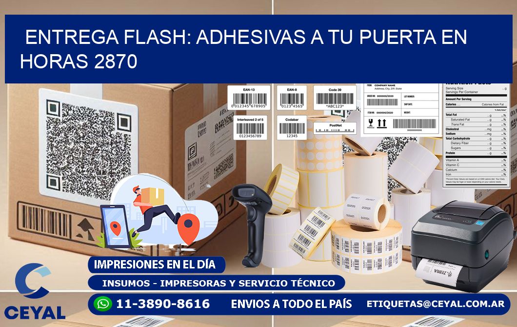 Entrega Flash: Adhesivas A Tu Puerta en Horas 2870