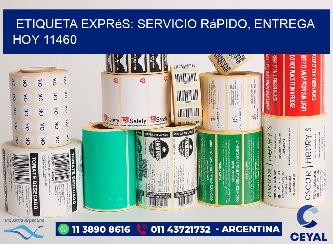 Etiqueta Exprés: Servicio Rápido, Entrega Hoy 11460