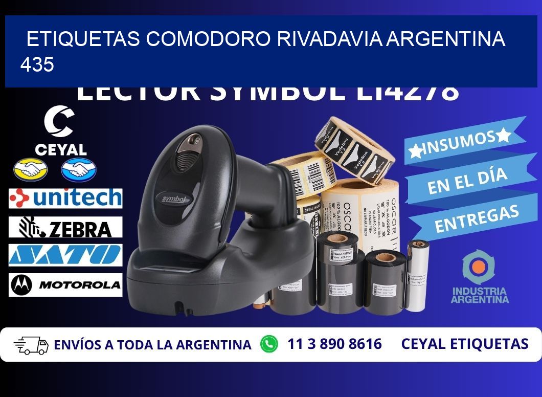 Etiquetas Comodoro Rivadavia Argentina 435