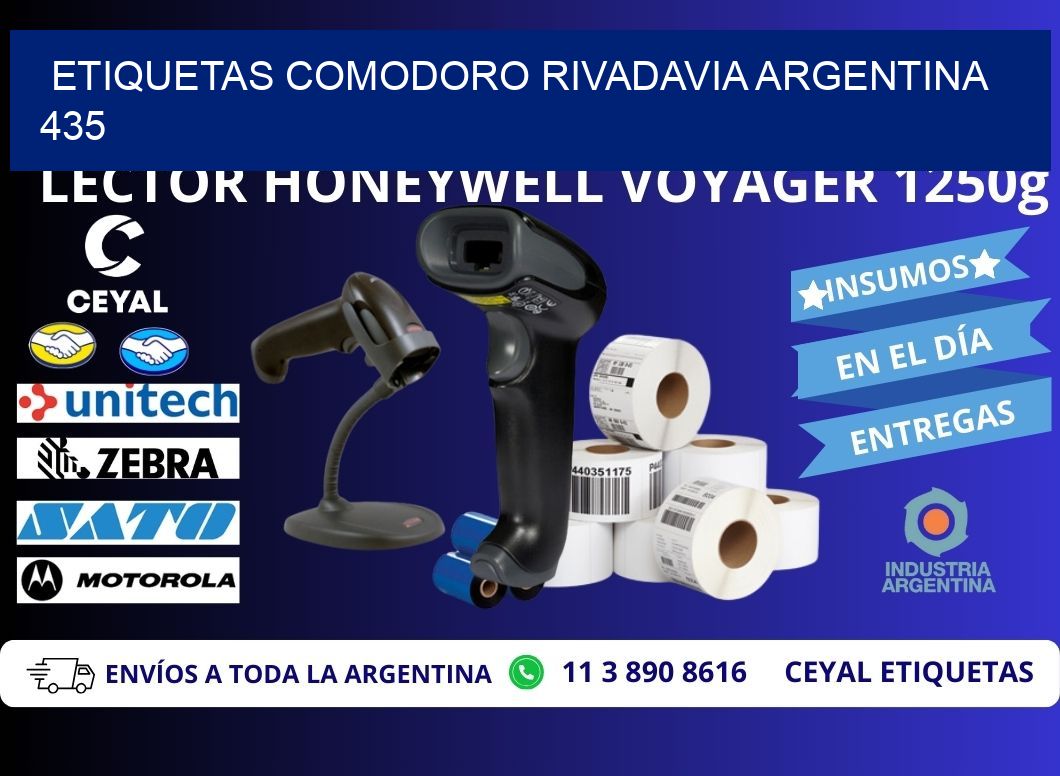 Etiquetas Comodoro Rivadavia Argentina 435