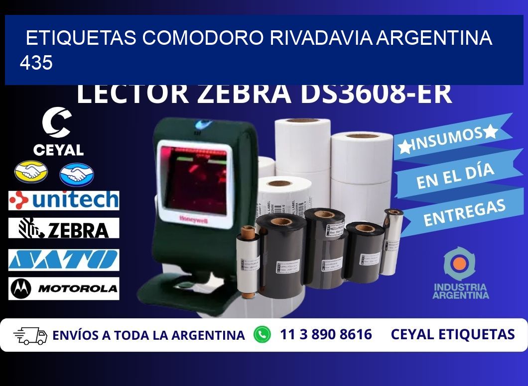 Etiquetas Comodoro Rivadavia Argentina 435