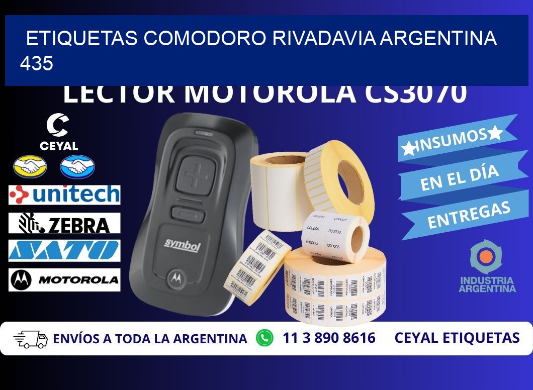 Etiquetas Comodoro Rivadavia Argentina 435