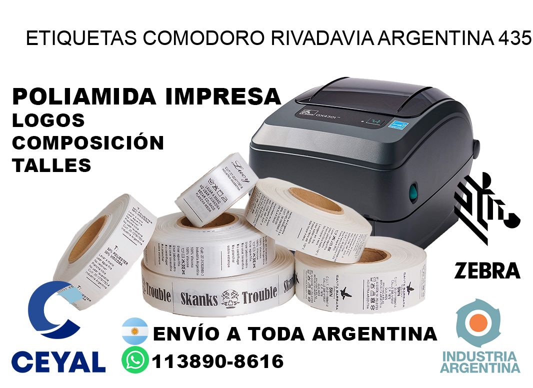Etiquetas Comodoro Rivadavia Argentina 435