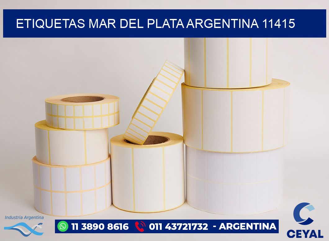 Etiquetas Mar del Plata Argentina 11415