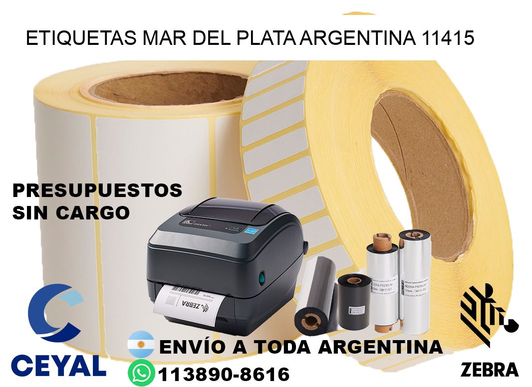 Etiquetas Mar del Plata Argentina 11415