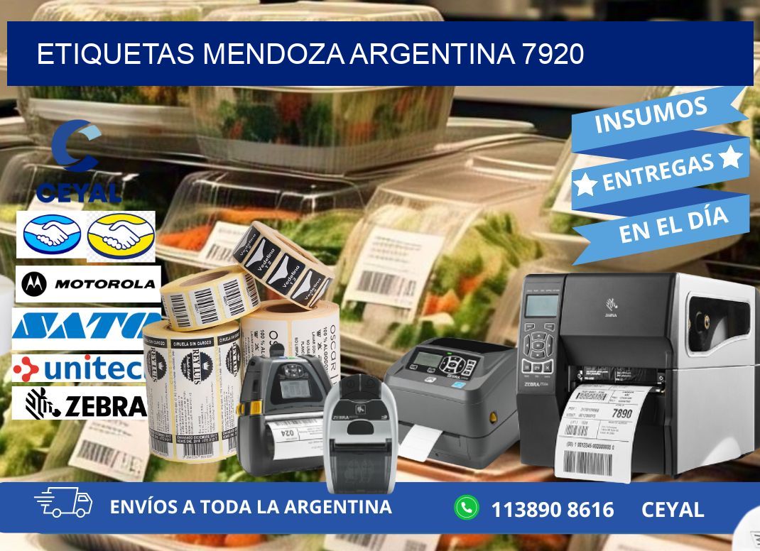 Etiquetas Mendoza Argentina 7920