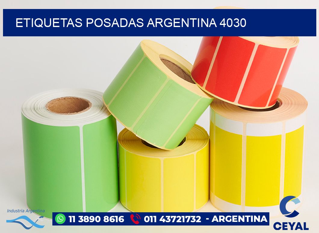 Etiquetas Posadas Argentina 4030