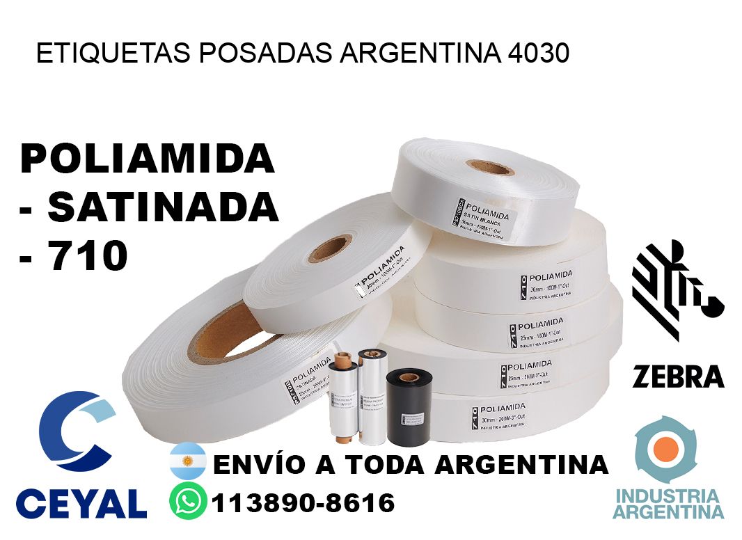 Etiquetas Posadas Argentina 4030