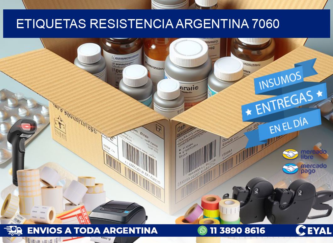 Etiquetas Resistencia Argentina 7060