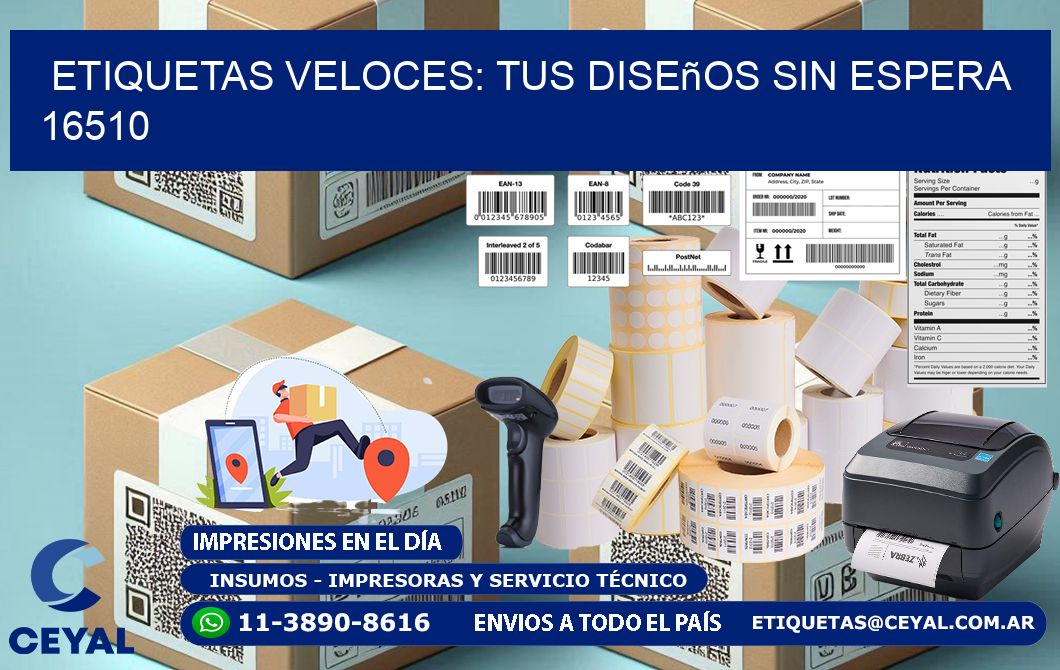 Etiquetas Veloces: Tus Diseños sin Espera 16510