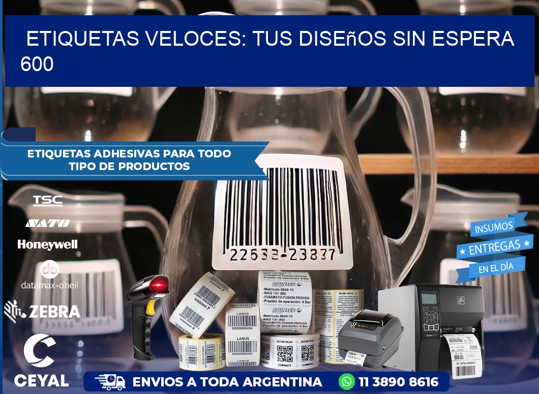 Etiquetas Veloces: Tus Diseños sin Espera 600