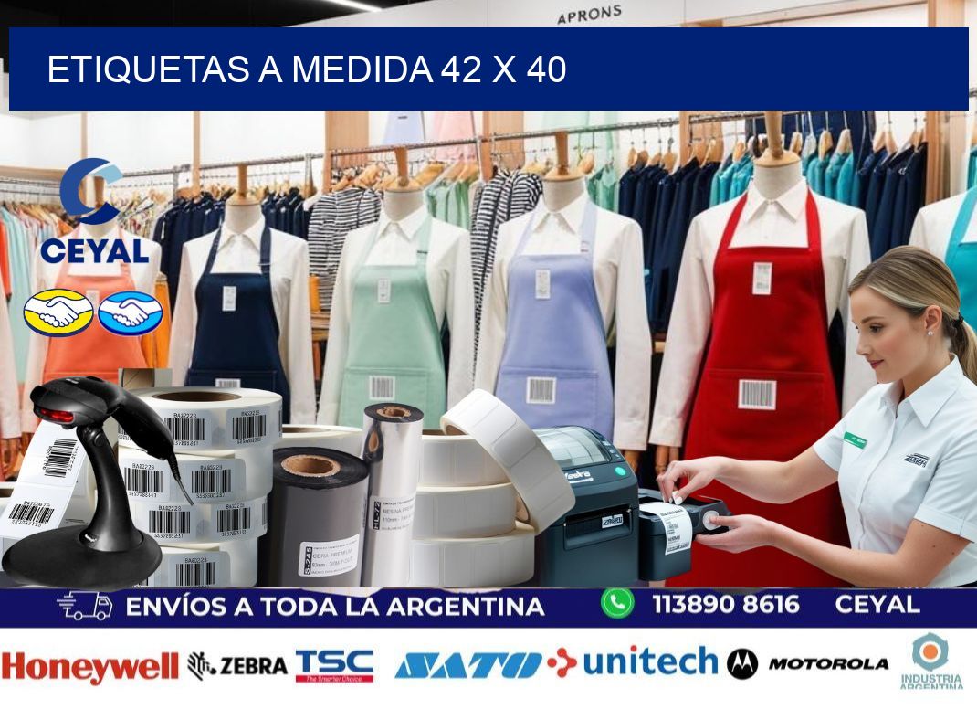 Etiquetas a medida 42 x 40