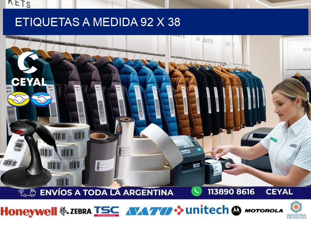 Etiquetas a medida 92 x 38