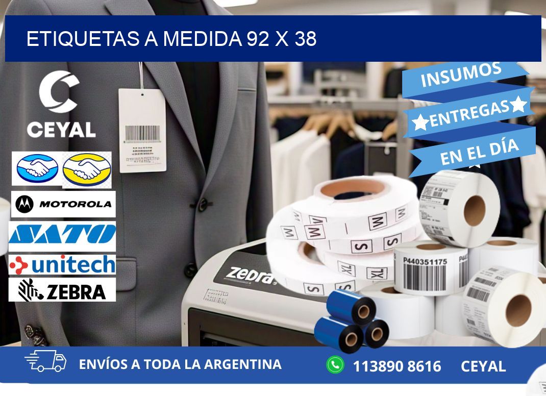 Etiquetas a medida 92 x 38