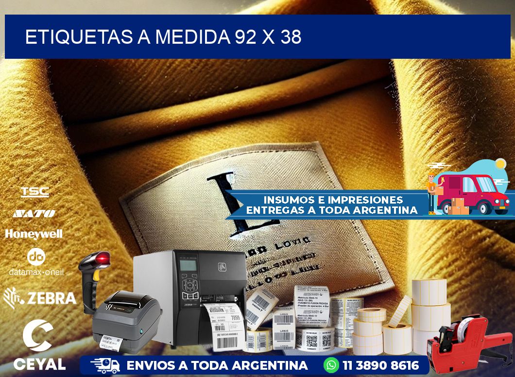 Etiquetas a medida 92 x 38