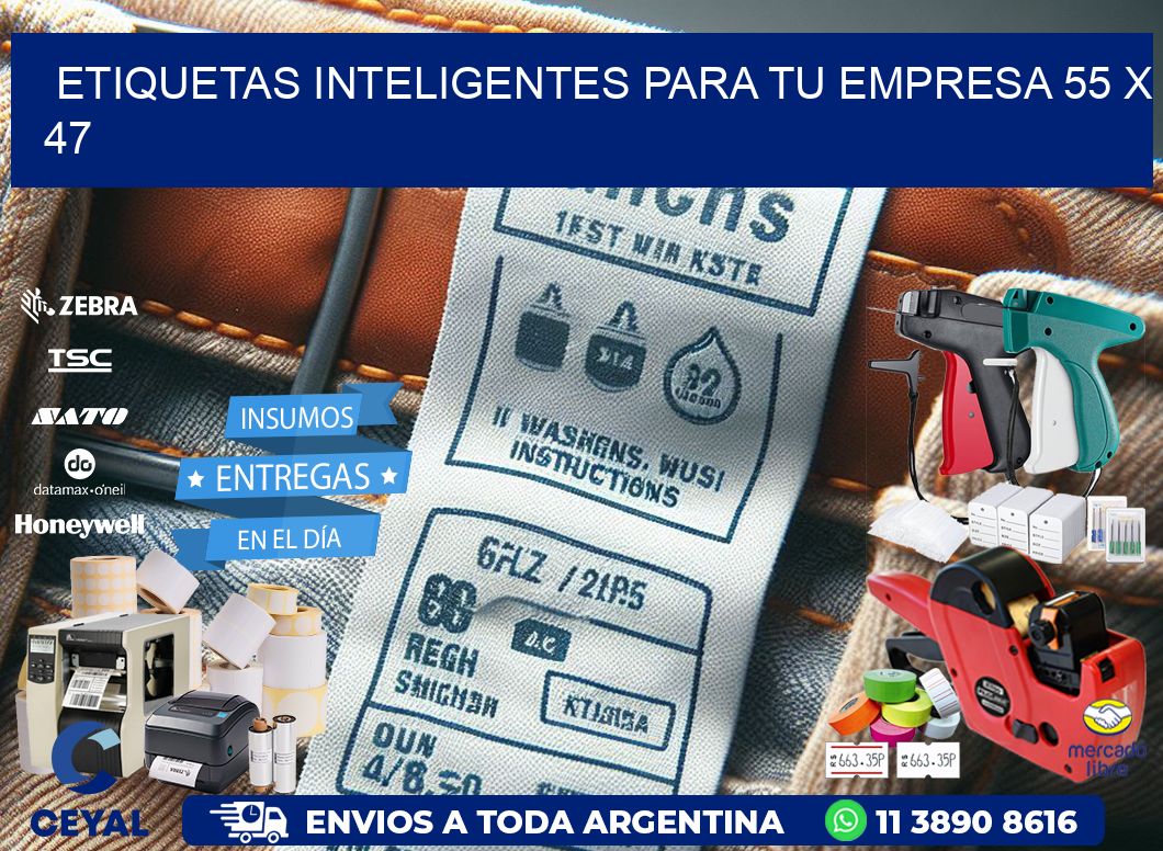 Etiquetas inteligentes para tu empresa 55 x 47