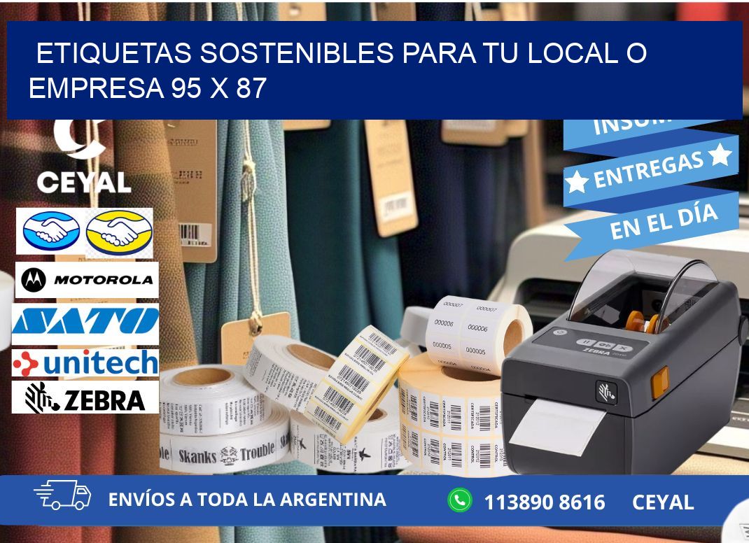 Etiquetas sostenibles para tu local o empresa 95 x 87