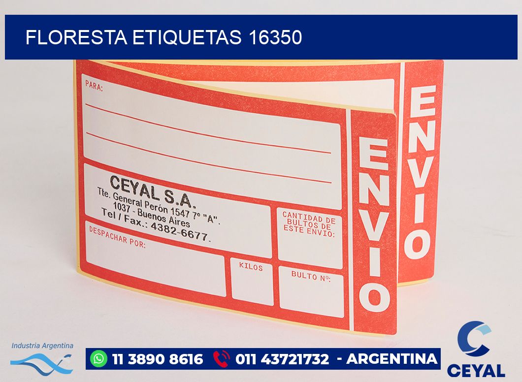 Floresta etiquetas 16350