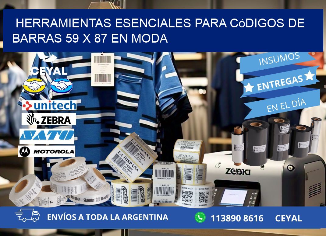Herramientas Esenciales para Códigos de Barras 59 x 87 en Moda