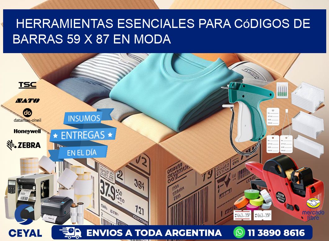 Herramientas Esenciales para Códigos de Barras 59 x 87 en Moda