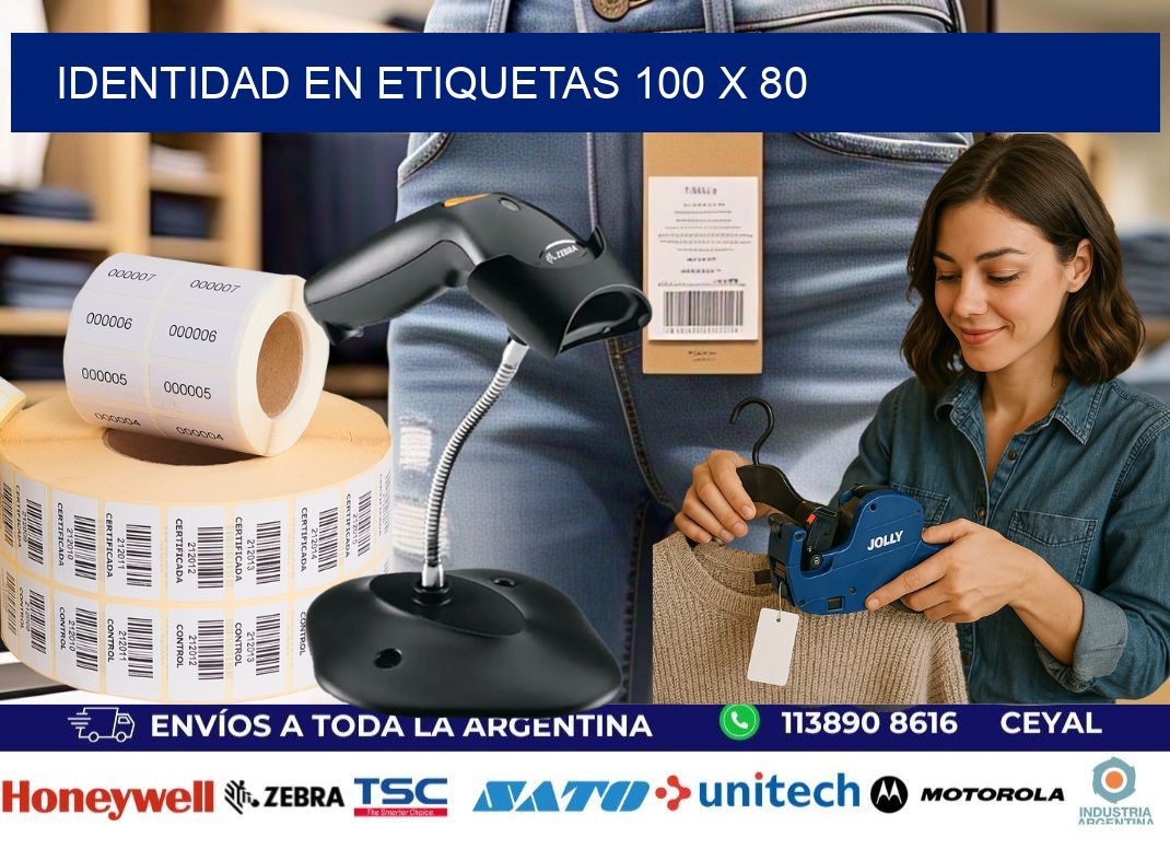 Identidad en etiquetas 100 x 80