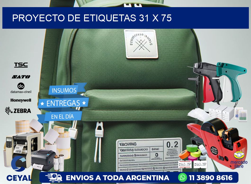 Proyecto de etiquetas 31 x 75