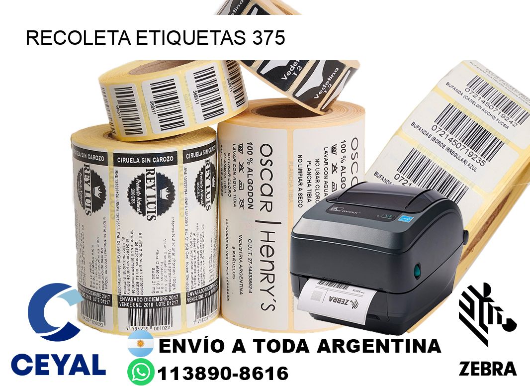 Recoleta etiquetas 375