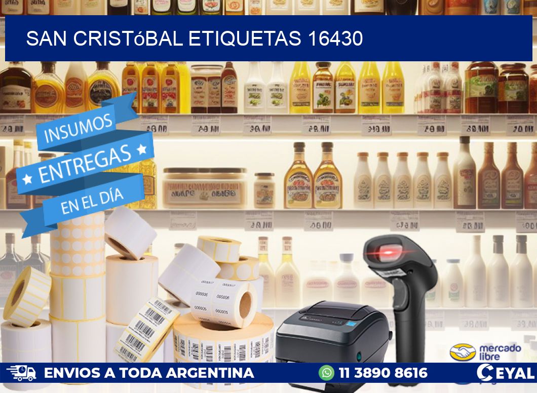 San Cristóbal etiquetas 16430