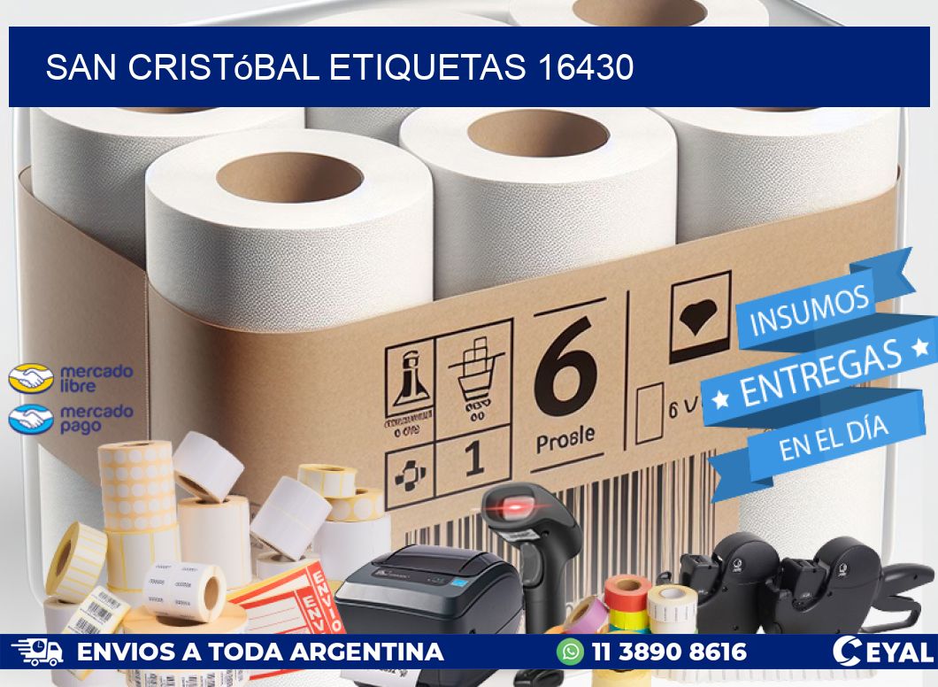 San Cristóbal etiquetas 16430